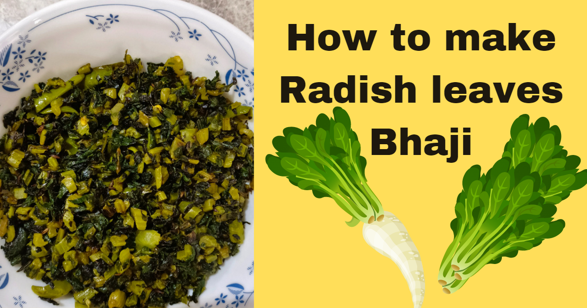 HOW TO MAKE RADISH LEAVES BHAJI DELICIOUS MOOLI SAAG 23